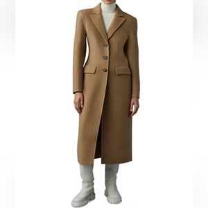 Mackage Ruth Wool Coat in size M Light Camel